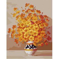 Картина по номерам. Brushme "Желтые цветы в вазе" GX7333, 40х50 см