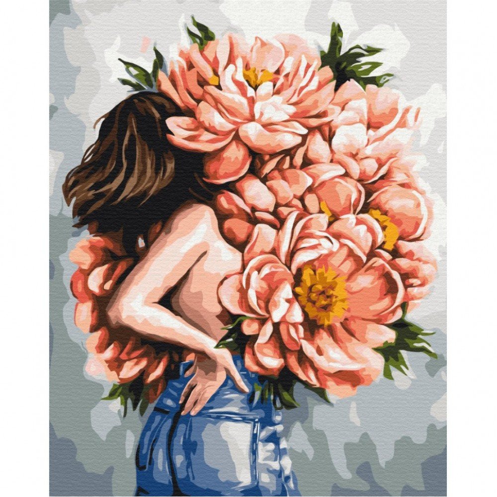 Картина по номерам "Пионы женственности"@Дарья Михайлышина Brushme BS53301 40х50 см