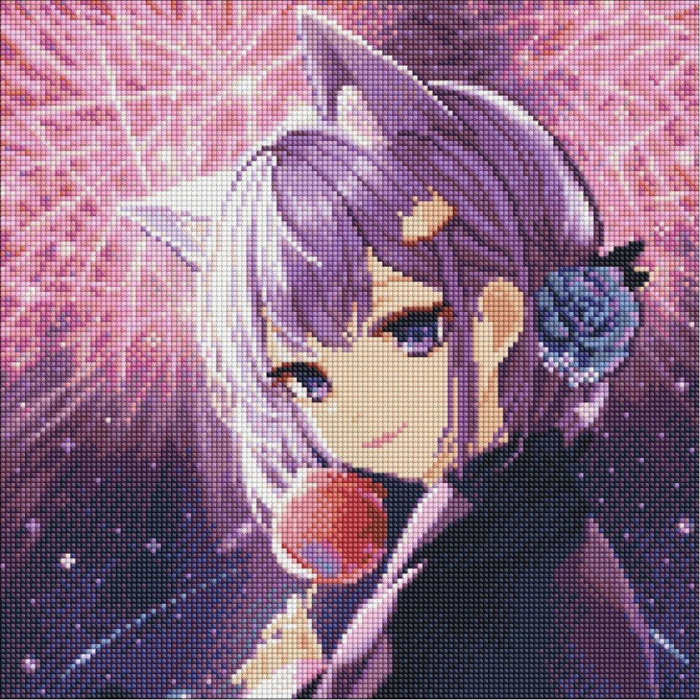 Алмазная мозаика "Фейерверки желаний" AMO7712 40х40 см, с АВ стразами