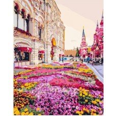 Картина по номерам. Brushme "Розовая клумба" GX25493, 40х50 см