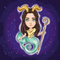 Картина по номерам "Знаки зодиака. Козерог" 10093-AC 40х40 см Картина по номерам "Знаки зодиака. Козерог" 10093-AC 40х40 см