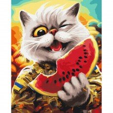 Картина по номерам "Котик в Херсоне" © Марианна Пащук BS53410 Brushme 40х50 см