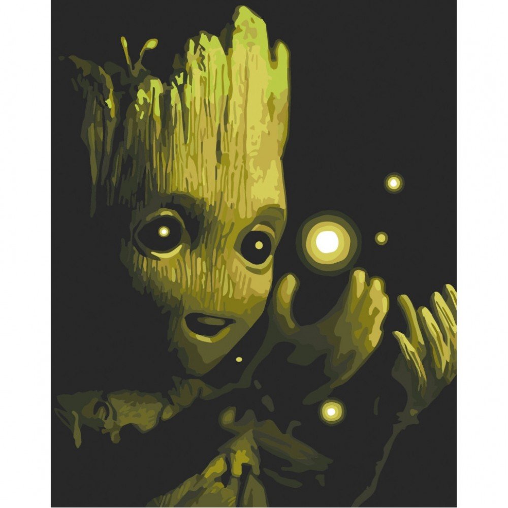 Картина по номерам "Малыш Грут в восторге" Art Craft 16002-AC 40х50 см