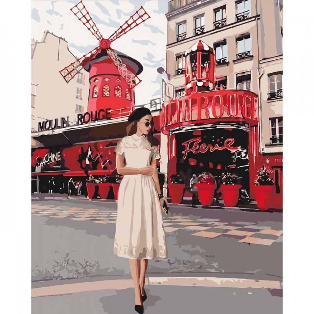 Картина по номерам "Moulin Rouge" KHO4657, 40х50 см