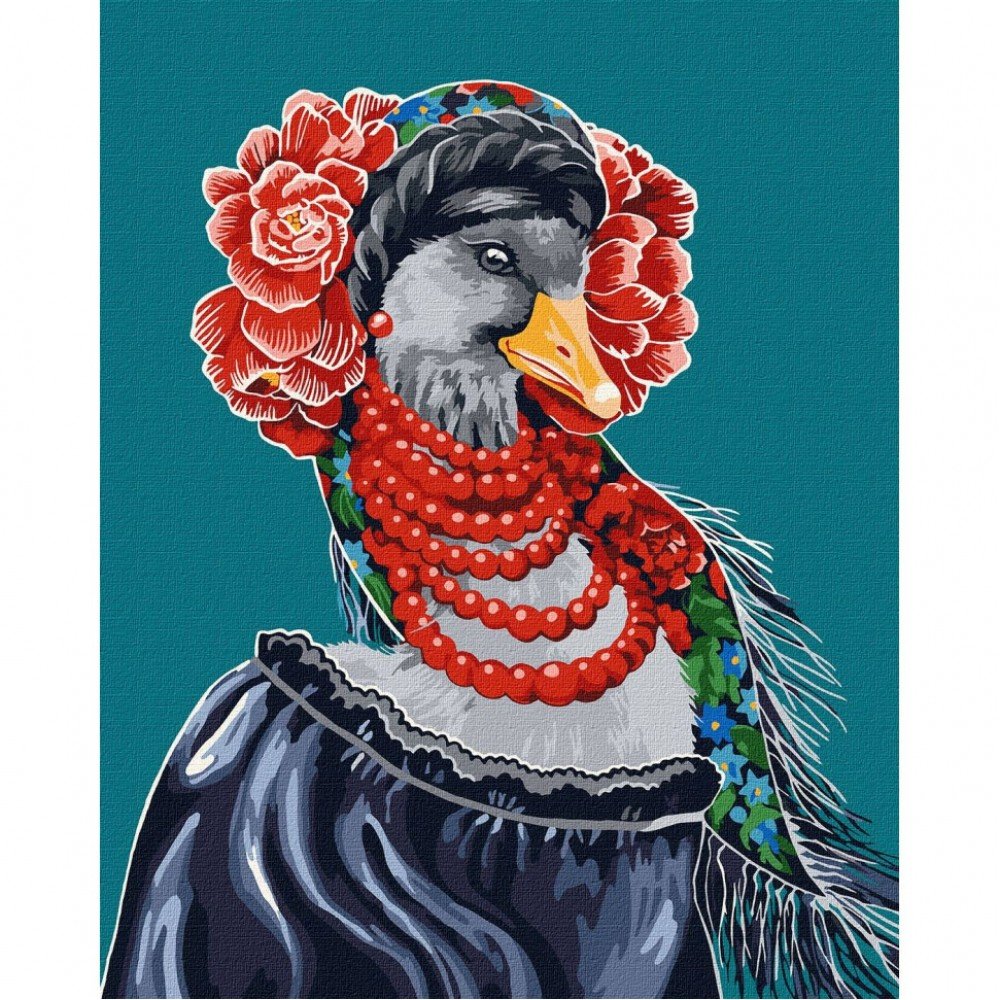 Картина по номерам "Украинская гусыня" ©Светлана Теренчук KHO4499 Идейка 40х50 см