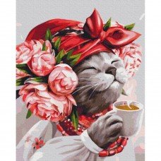 Картина по номерам "Киса хозяйка" © Марианна Пащук Brushme BS53241 40х50 см