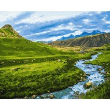 Картина по номерам Brushme "Альпийский луг" GX30094 