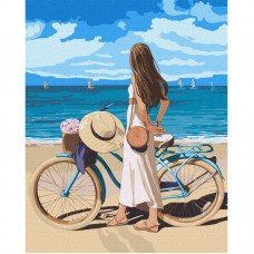 Картина по номерам "Морское побережье" ©Kira Corporal Идейка KHO4999 40х50 см