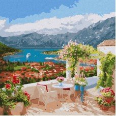 Картина по номерам "Которская бухта" ©Ira Volkova Идейка KHO3592 50х50 см