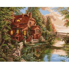 Картина по номерам "Дом-мечта" ©Сергей Лобач Идейка KHO2508 40х50 см