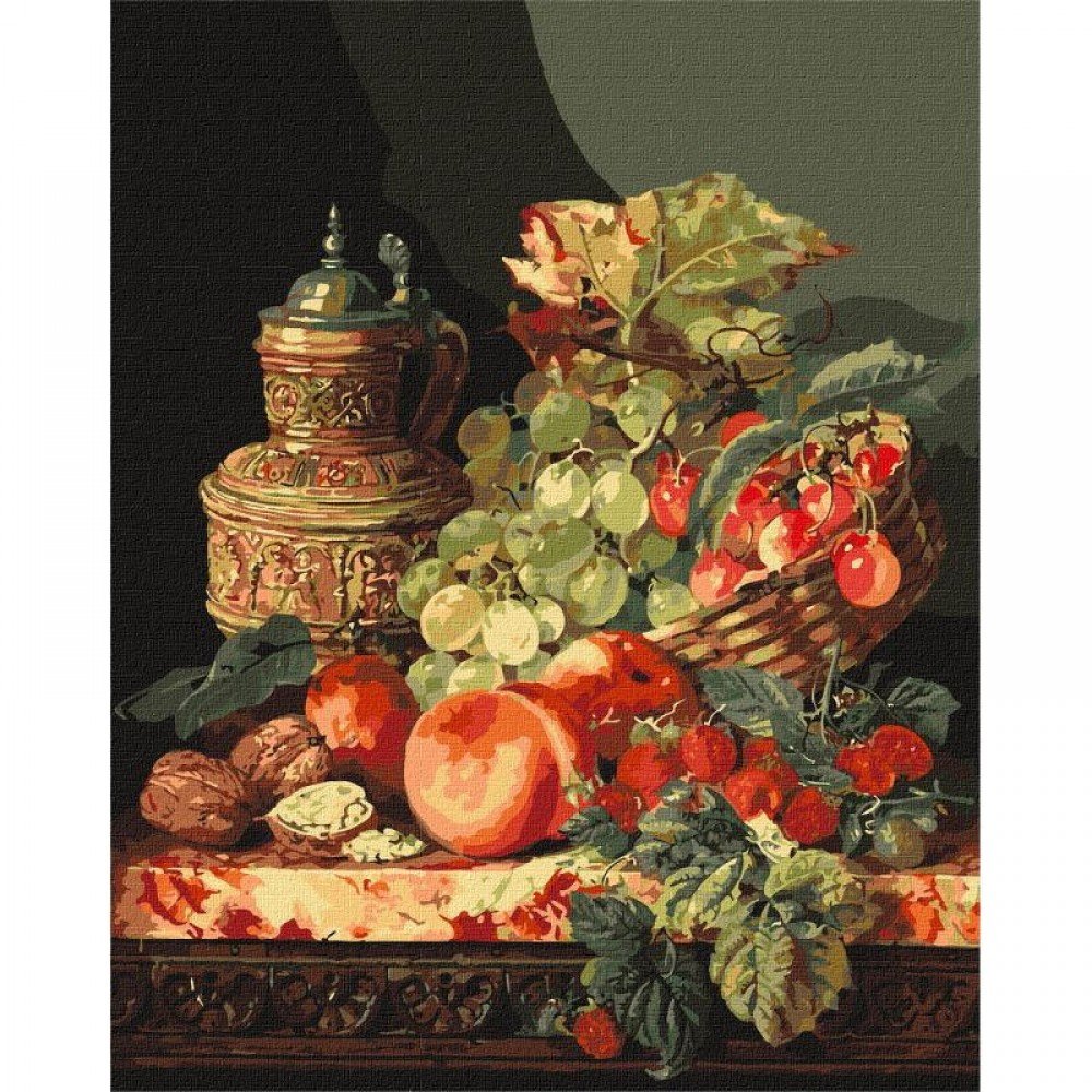 Картина по номерам "Фруктовое разнообразие" ©Edward Ladell Идейка KHO5669 40х50 см