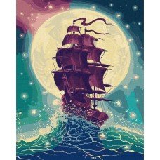 Картина по номерам "Сквозь волны" Идейка KHO2753 40х50 см Картина по номерам "Сквозь волны" Идейка KHO2753 40х50 см