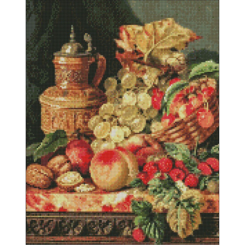 Алмазная мозаика "Фруктовое разнообразие" Идейка AMO7250 40х50 см