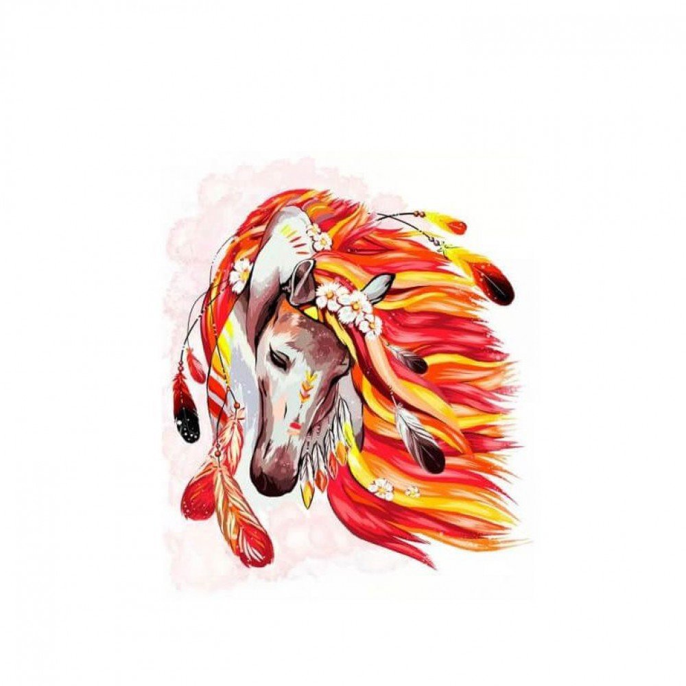 Картина по номерам "Конь" Danko Toys KpNe-01-07 40x50 см