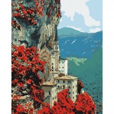 Картина по номерам."Madonna della Corona" KHO2258, 40х50 см