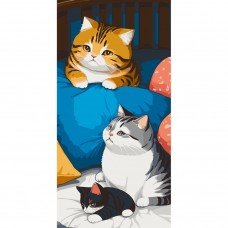 Картина по номерам "Пушистики" 11516-AC 40х80 см Картина по номерам "Пушистики" 11516-AC 40х80 см