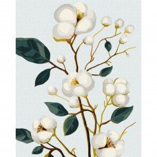 Картина по номерам "Изысканный хлопок с красками металлик" KHO5682 40х50 см