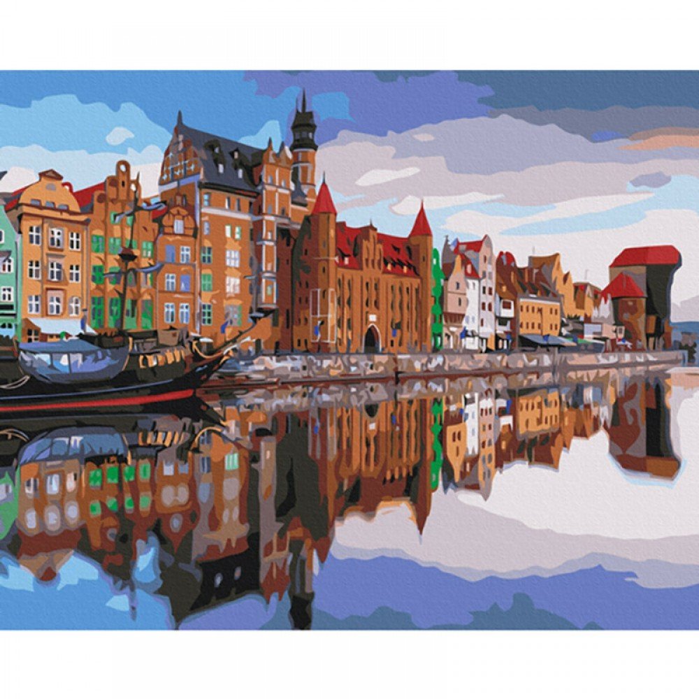 Картина по номерам "Набережная Гданьская" Brushme BS53434 40х50 см Картина по номерам "Набережная Гданьская" Brushme BS53434 40х50 см