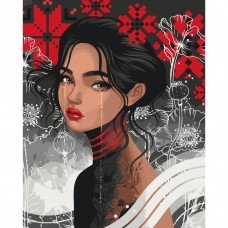 Картина по номерам "Чернобровка" 10094-AC 40х50 см Картина по номерам "Чернобровка" 10094-AC 40х50 см