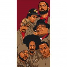 Картина по номерам "Легенды рэпа" 10051-AC 40х80 см Art Craft Картина по номерам "Легенды рэпа" 10051-AC 40х80 см Art Craft