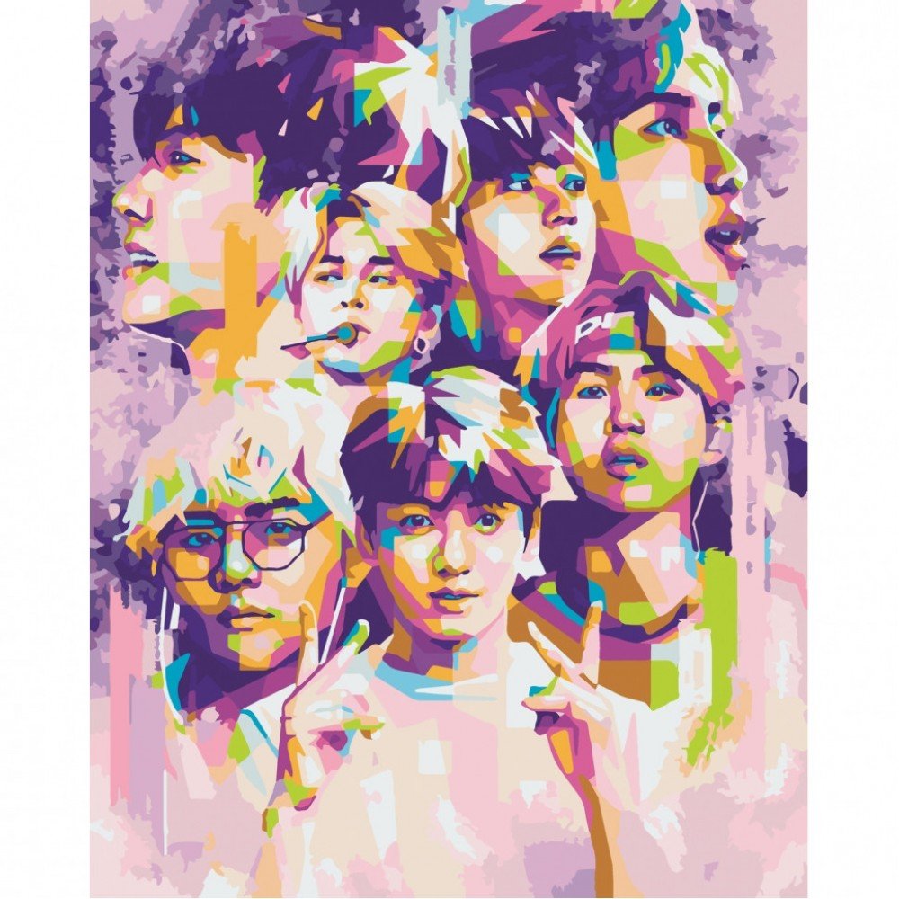 Картина по номерам "BTS Bangtan Boys" Art Craft 10273-AC 40х50 см