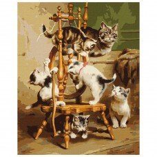 Картина по номерам "Веселые забавы" ©Carl Reichert Идейка KHO4476 40х40 см Картина по номерам "Веселые забавы" ©Carl Reichert Идейка KHO4476 40х40 см