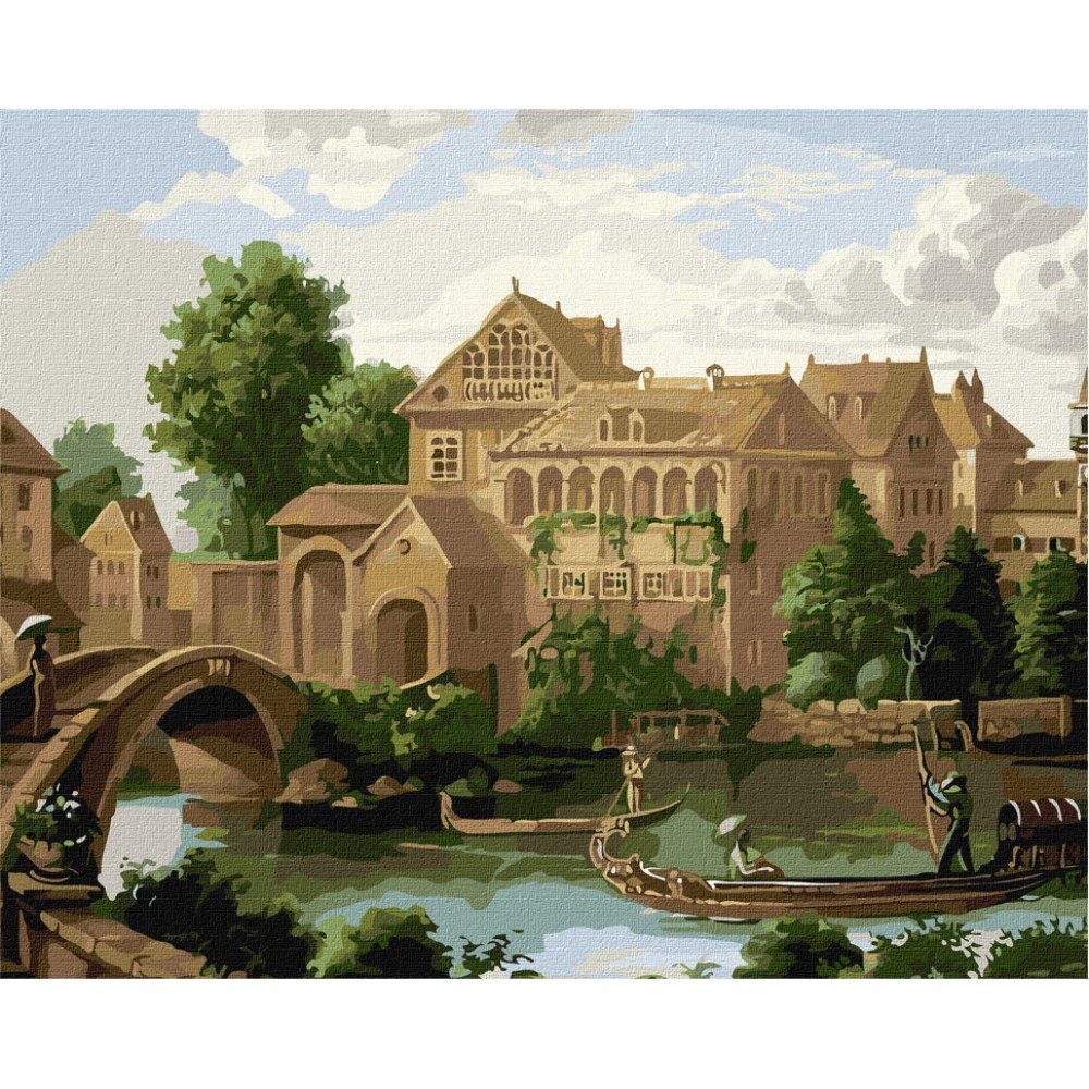 Картина по номерам "Итальянская провинция" ©Сергей Лобач KHO3633 Идейка 40х50 см