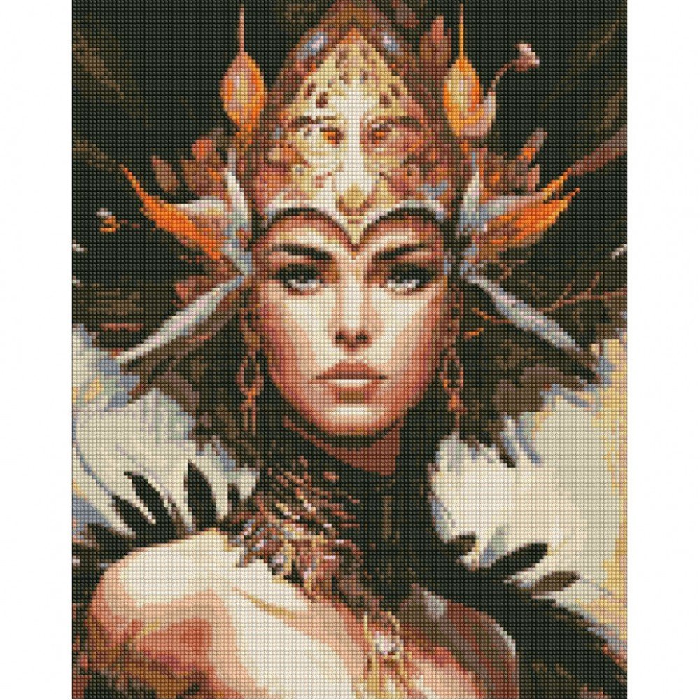 Алмазная мозаика "Бесподобная красота" ©art_selena_ua AMO7699 с АВ стразами 40х50 см