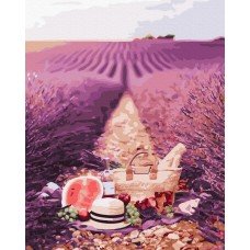 Картина по номерам. Rainbow Art "В лавандовых полях" GX40861-RA