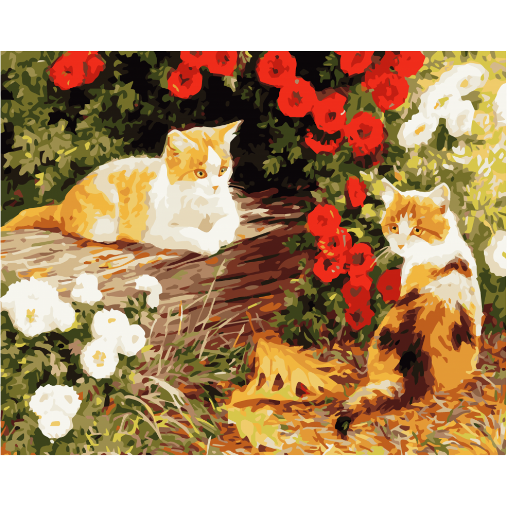 Картина по номерам Art Craft "Пушистики в саду" 40х50 см 11604-AC