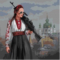 Картина по номерам "Красавица" терпеть не будет!" Идейка KHO4869 40х40см Картина по номерам "Красавица" терпеть не будет!" Идейка KHO4869 40х40см