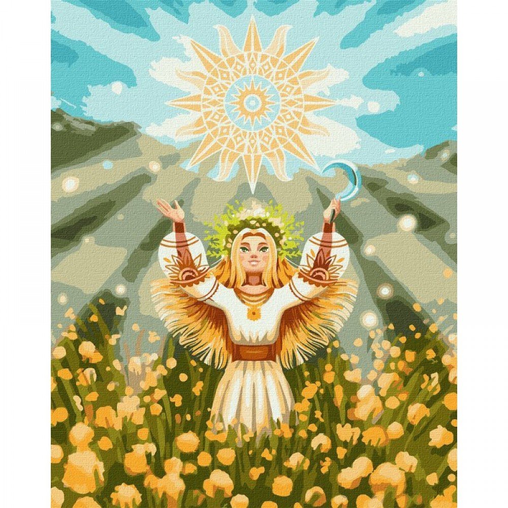 Картина по номерам "Солнечная девушка" ©yuji.rivera Идейка KHO2564 40х50 см