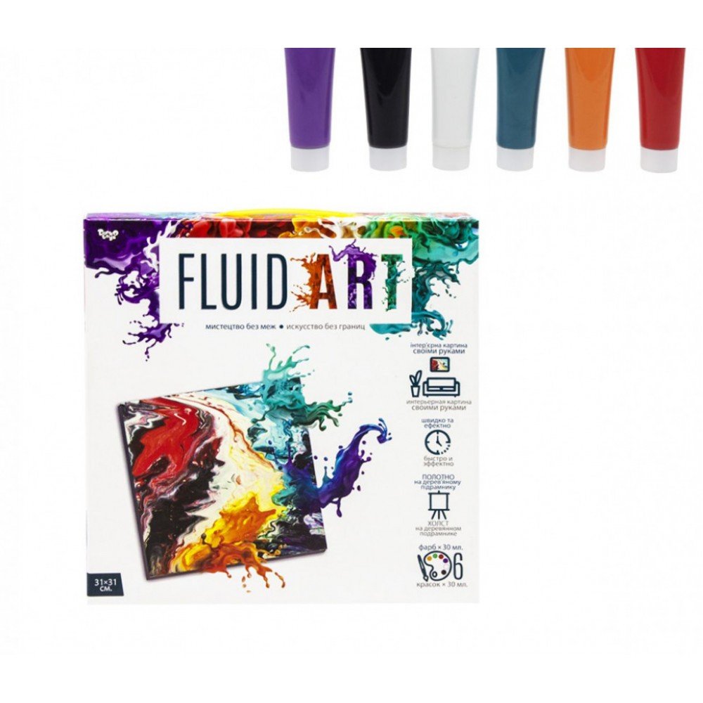 Набор креативного творчества "Fluid ART" FA-01-01-2-3-4-5, 5 видов FA-01-03