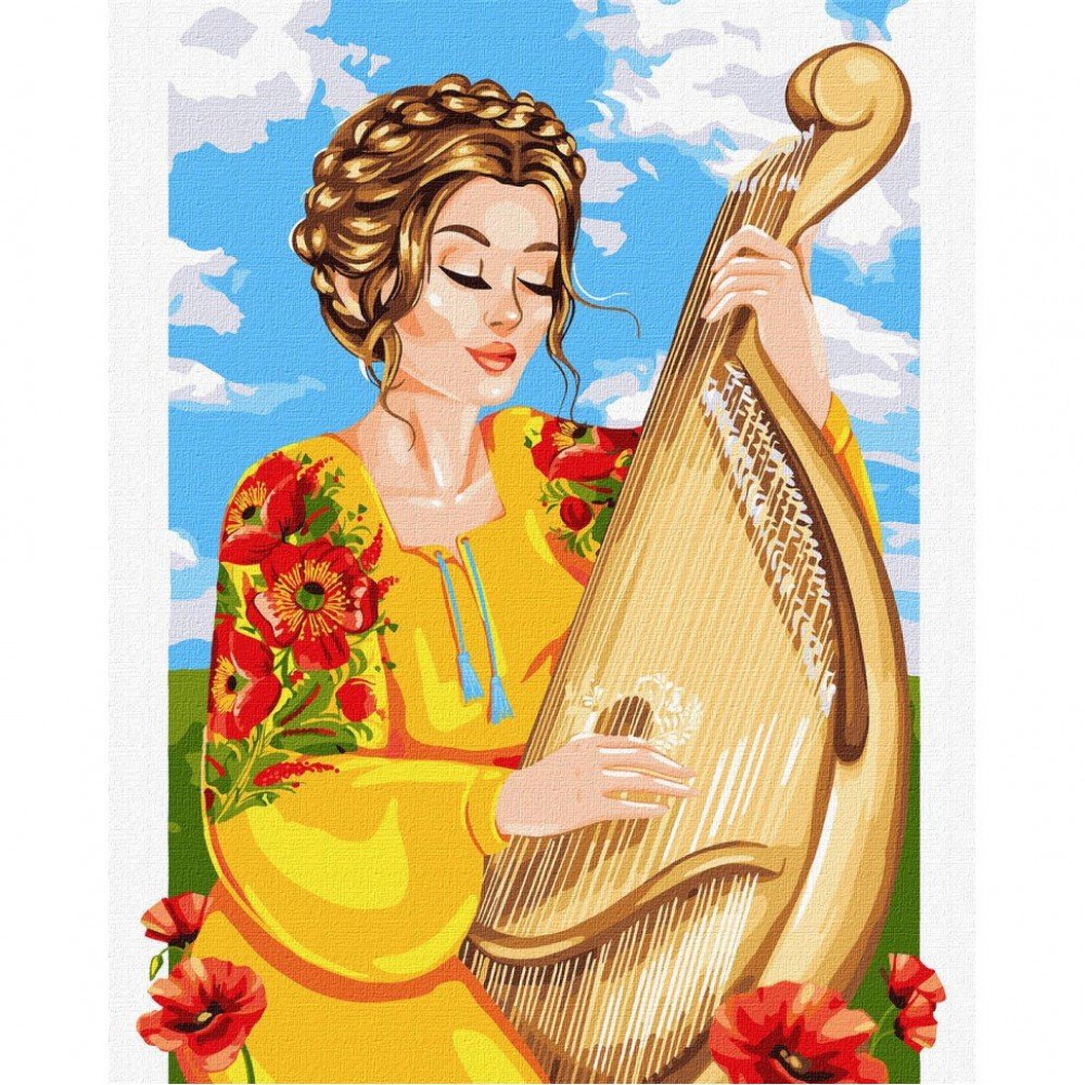 Картина по номерам "Играй, моя бандуро" ©krizhanskaya Идейка KHO4981 40х50 см