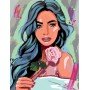 Картина по номерам Rosa „Девушка с розой“ 35х45см N00013196