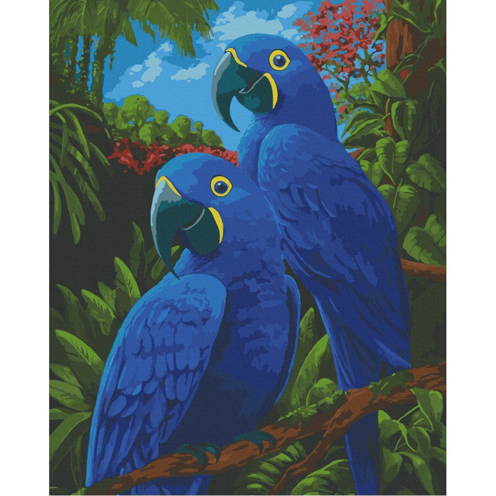 Картина по номерам Art Craft "Голубые ары" 40х50 см 11639-AC