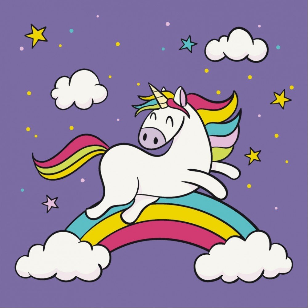 Роспись на холсте "Игривая единорожка" Art Craft 15000-AC 30х30 см Роспись на холсте "Игривая единорожка" Art Craft 15000-AC 30х30 см