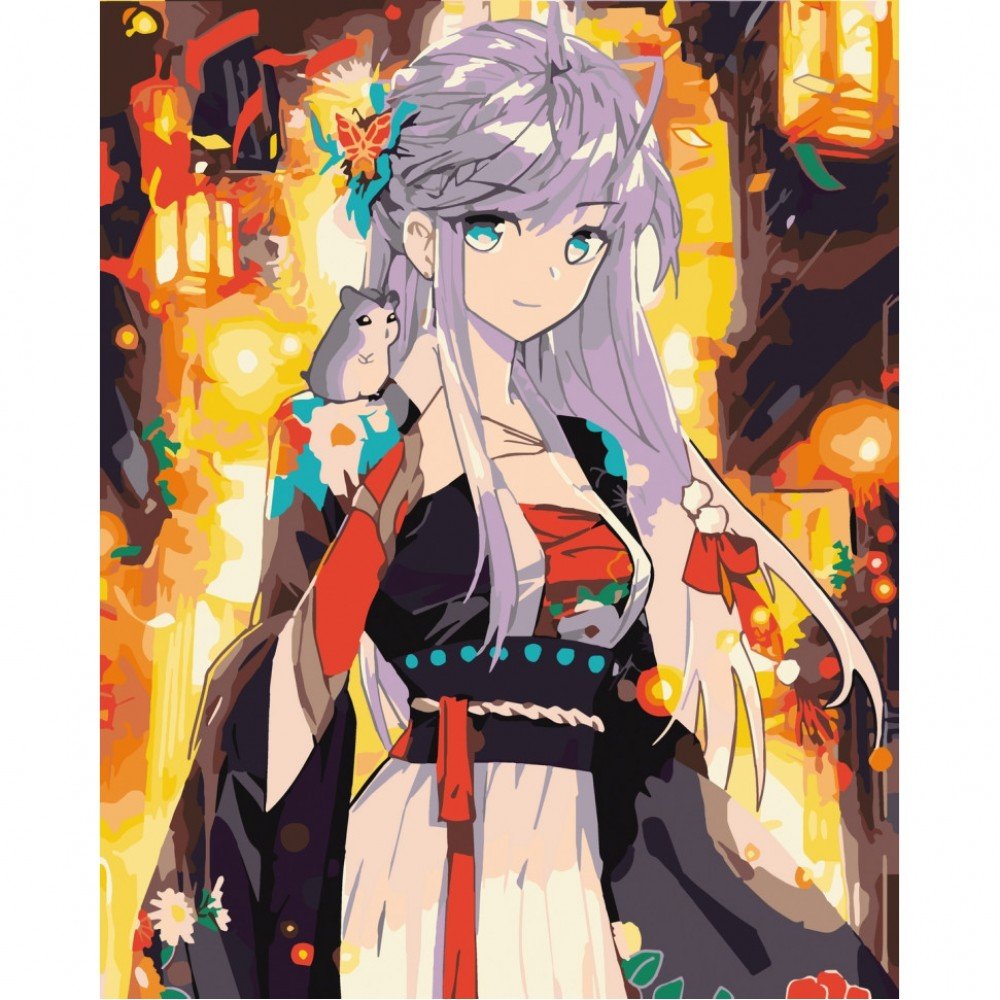 Картина по номерам "Гейша из района Гион" Art Craft 10329-AC 40х50 см