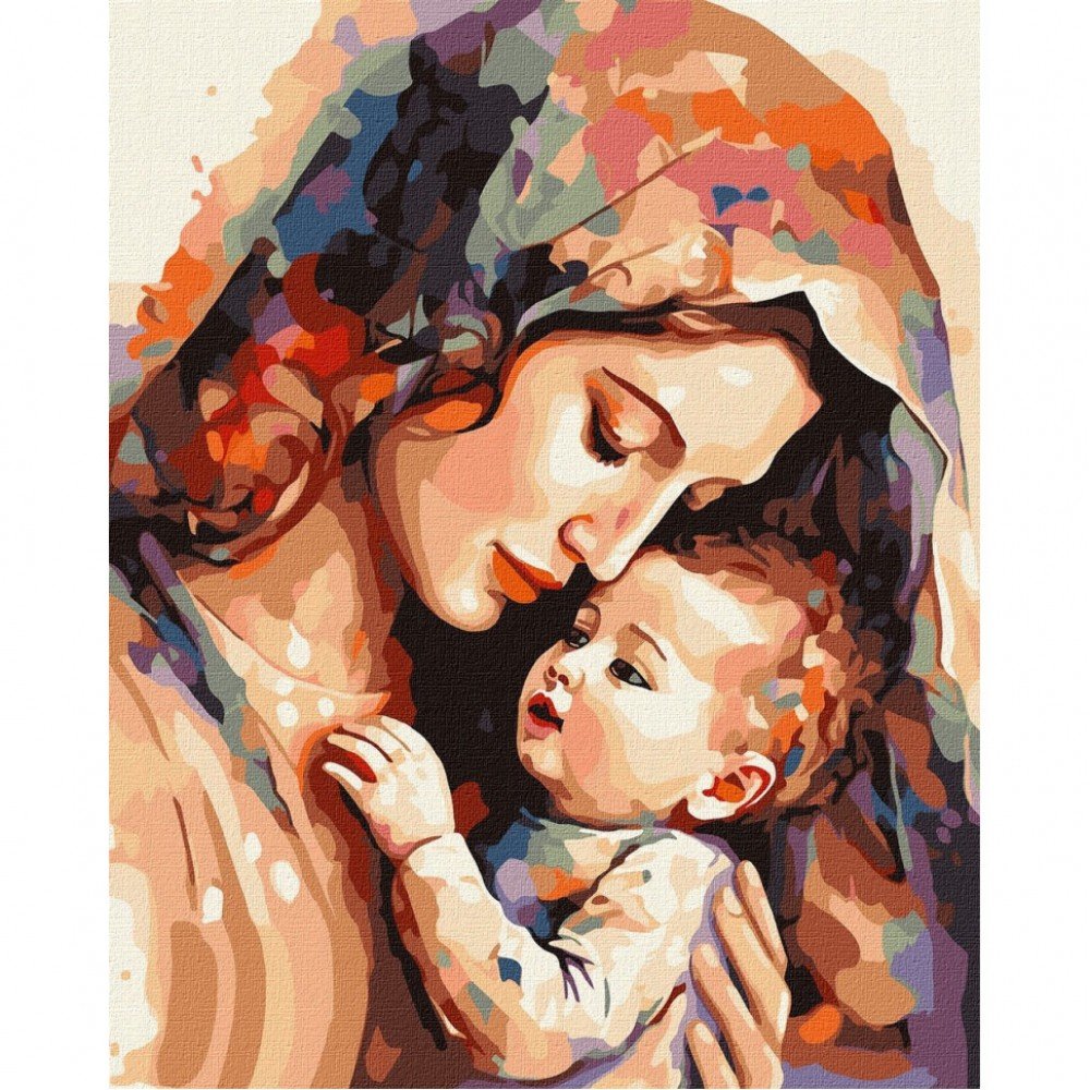 Картина по номерам "Тепло матери" ©art_selena_ua KHO8341, 40х50см