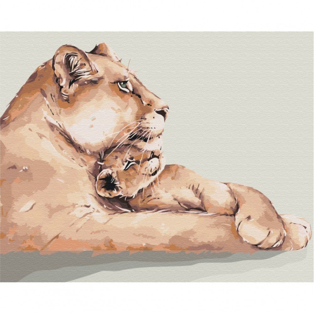 Картина по номерам "Львиное сердце" Brushme BS52794 40х50 см Картина по номерам "Львиное сердце" Brushme BS52794 40х50 см