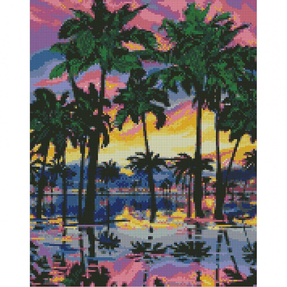 Алмазная мозаика "Райский отдых" AMO7015 Идейка 40х50 см