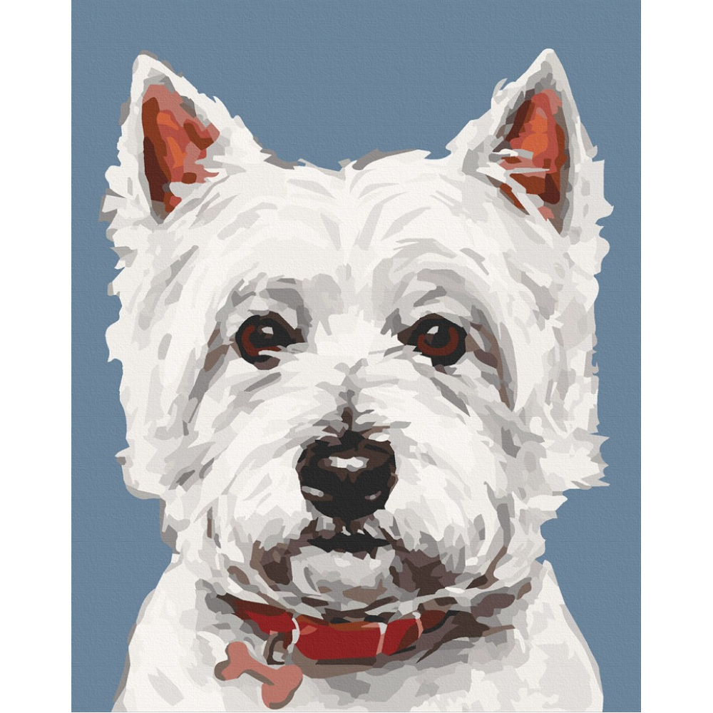 Картина по номерам. "Вайт терьер" Art Craft 11652-AC 40*50 см Картина по номерам. "Вайт терьер" Art Craft 11652-AC 40*50 см
