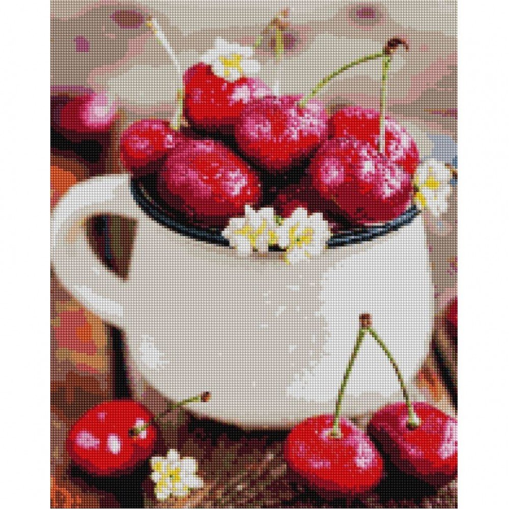 Алмазная мозаика "Спелые черешни" DBS1102, 40x50 см