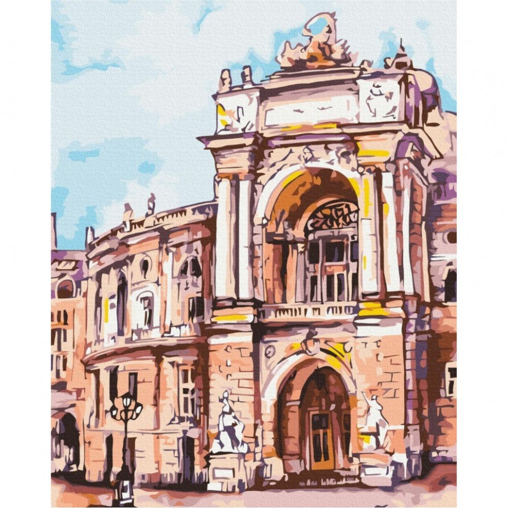 Картина по номерам "Одесский театр" ©Maznyeva Maryna BS53361, 40х50 см