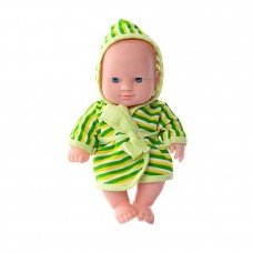 Детский игровой Пупс в халате Limo Toy 235-Q 20 см (Зеленый)