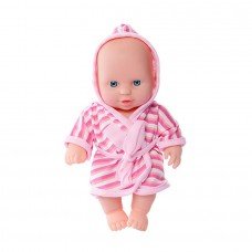 Детский игровой Пупс в халате Limo Toy 235-Q 20 см (Розовый)
