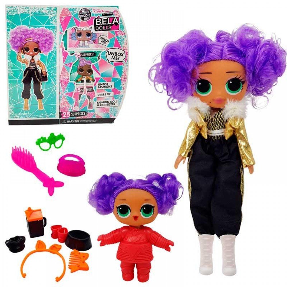 Игровой набор кукла BELA DOLLS BL1175 старшая сестра и младшая 24K D J