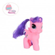 Детская игрушка пони SM2529, 9,5 см, с аксессуарами Розовый