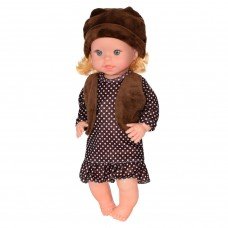 Детская кукла Яринка Bambi M 5602 на украинском языке (Коричневое платье)