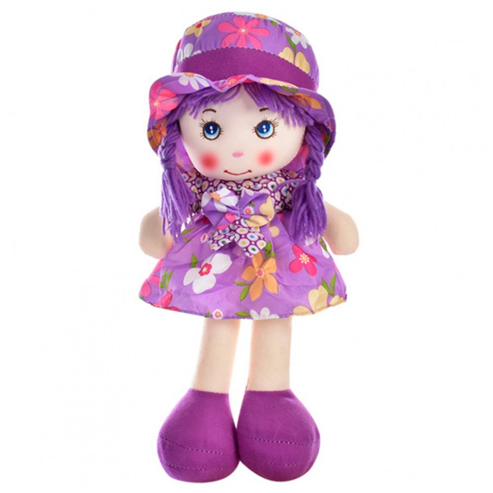 Кукла мягконабивная Bambi WW8197-1, 40 см Фиолетовый